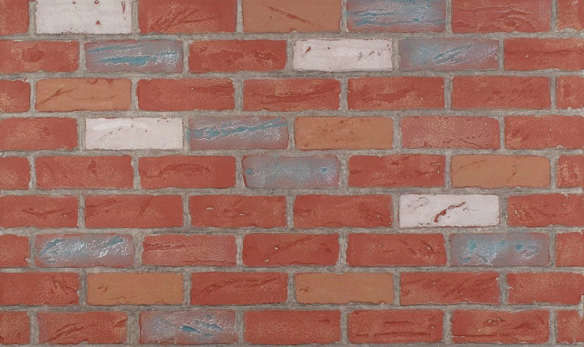 Enhance A Fire 36" x 22" 2-Piece Teal Deal Clinker Horizontal Premium Fiber Brick Panels for Gas Fireplaces and Gas Log Conversions