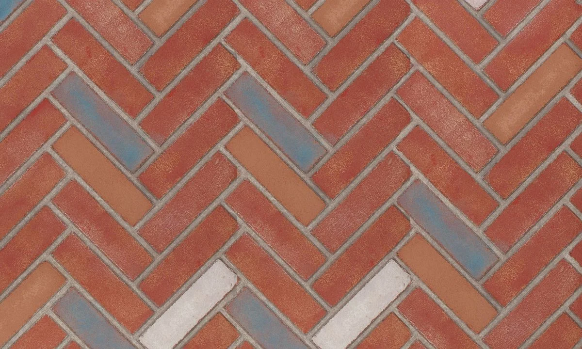 Enhance A Fire 36" x 22" 2-Piece Teal Deal Herringbone Horizontal Premium Fiber Brick Panels for Gas Fireplaces and Gas Log Conversions