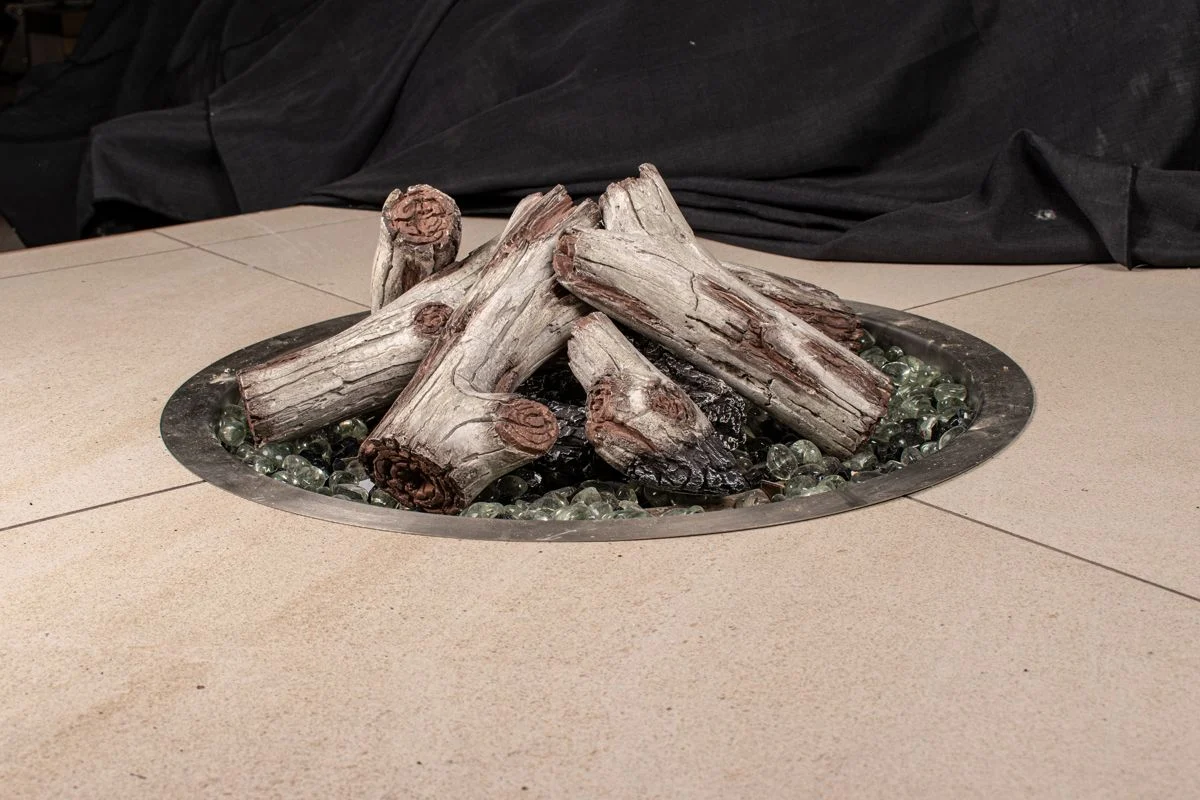 Enhance A Fire Designer Series 9" 10-Piece Key Largo Driftwood Burncrete Log Set for Gas Fire Pit