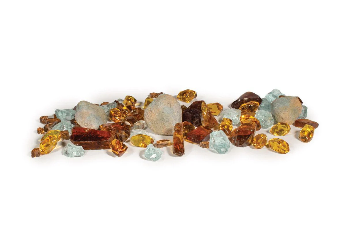 Enhance A Fire Handful Of Magic 1 Lb. Tropical Aruba Mixed Media Accent Kit for Gas Fireplace