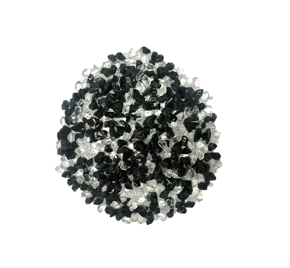 Enhance A Fire Luxury Designer 0.50-1" 5 Lb. Bold Print Mixed Fire Glass for Gas Fireplace, Electric Fireplace and Outdoor Gas Firepit