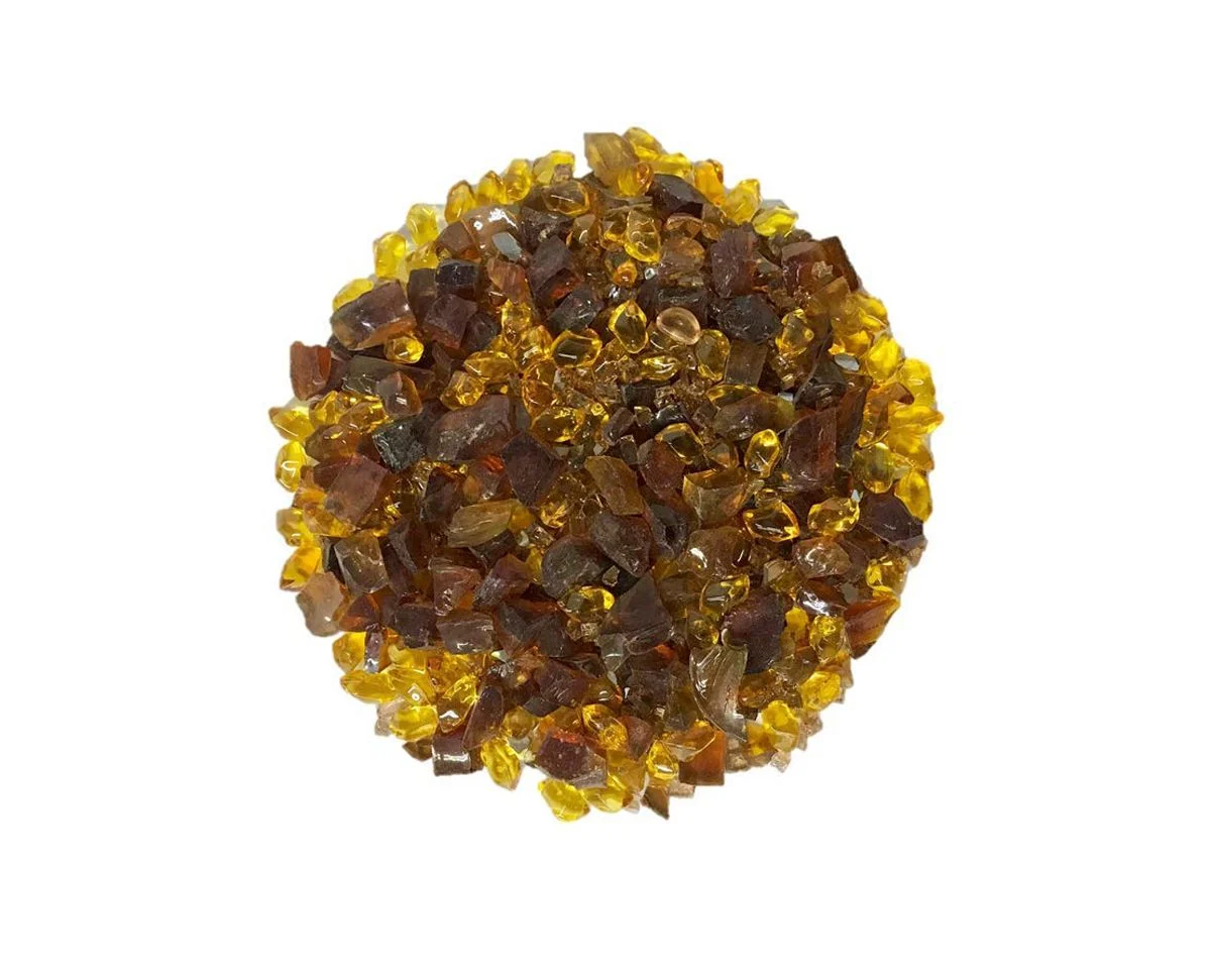 Enhance A Fire Luxury Designer 0.50-1" 5 Lb. Solar Storm Mixed Fire Glass for Gas Fireplace, Electric Fireplace and Outdoor Gas Firepit