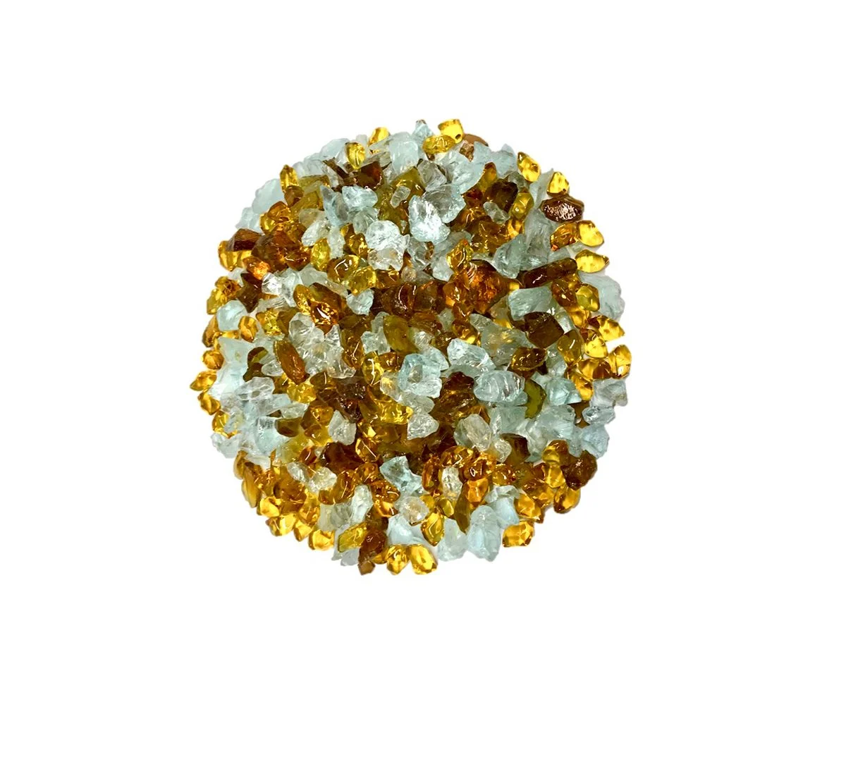 Enhance A Fire Luxury Designer 0.50-1" 5 Lb. Tropicana Mixed Fire Glass for Gas Fireplace, Electric Fireplace and Outdoor Gas Firepit