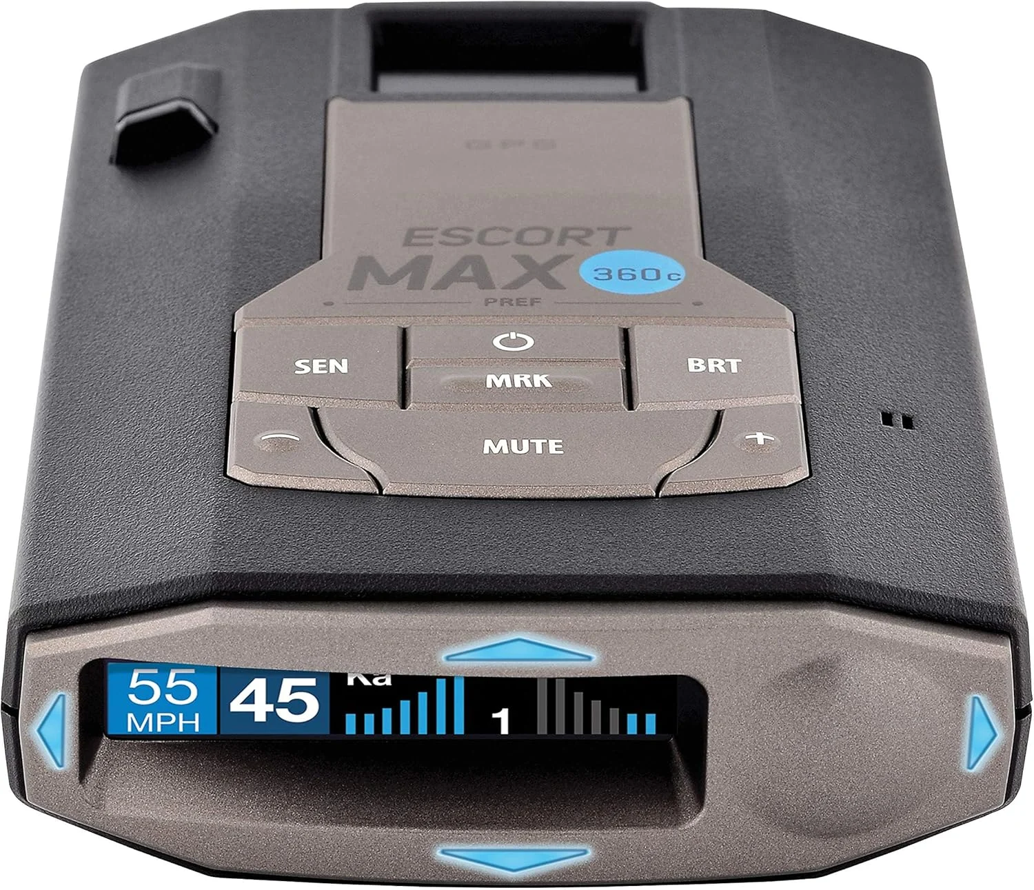 Escort MAX 360c Laser Radar Detector – WiFi and Bluetooth Enabled, 360° Protection, Extreme Long Range, Voice Alerts, Apple CarPlay and Android Auto Compatible, Black