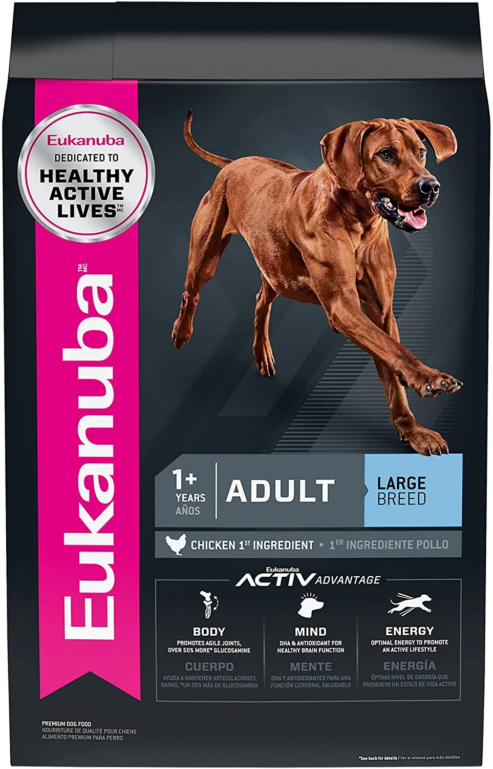 Eukanuba Large Breed Adult Chicken Dry Dog Food, 33 lb