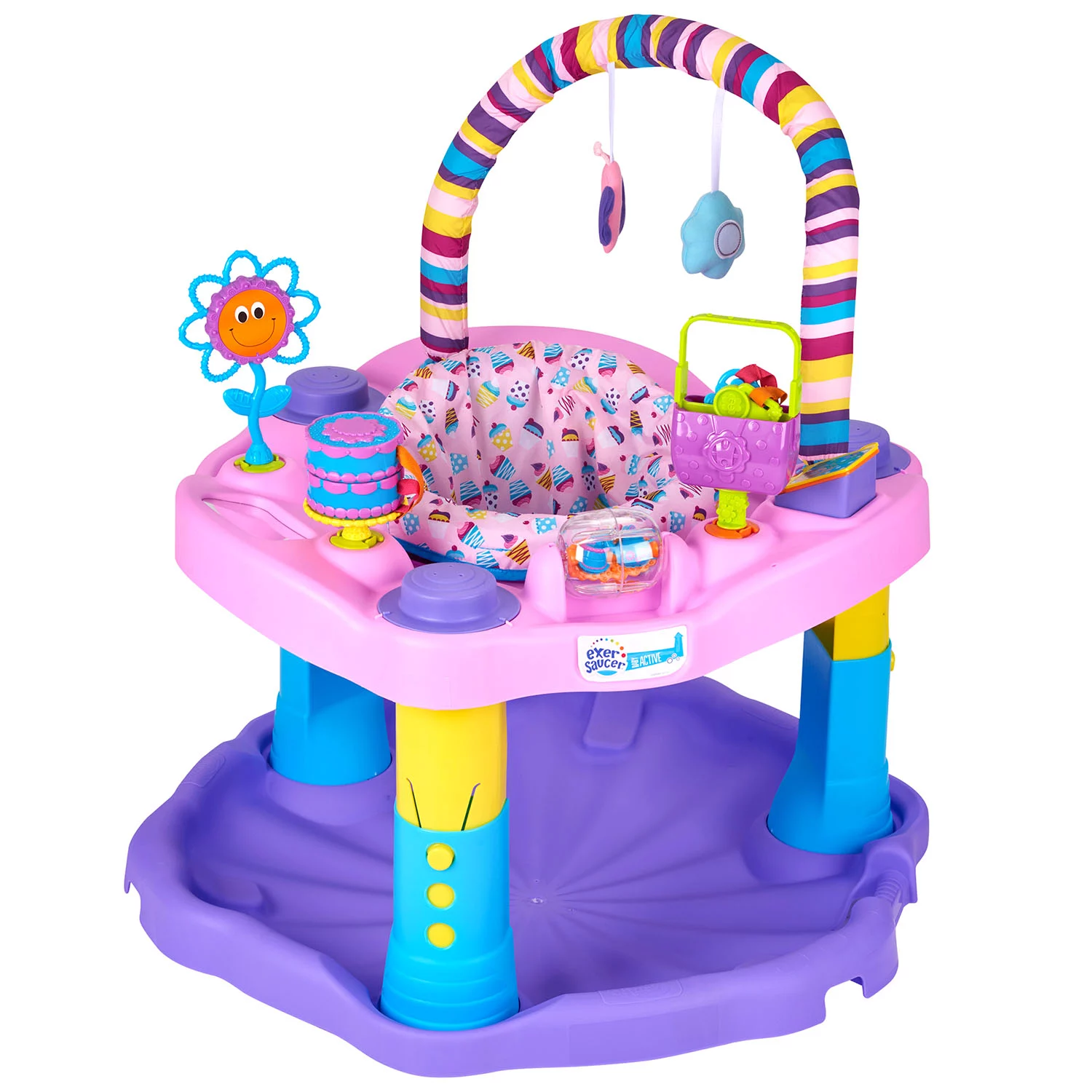 Evenflo Exersaucer Bouncing Activity Saucer, Sweet Tea Party