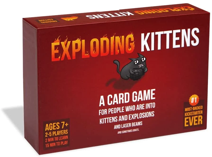 Exploding Kittens A Russian Roulette Card Game for Adults, Kids 2-5 Players