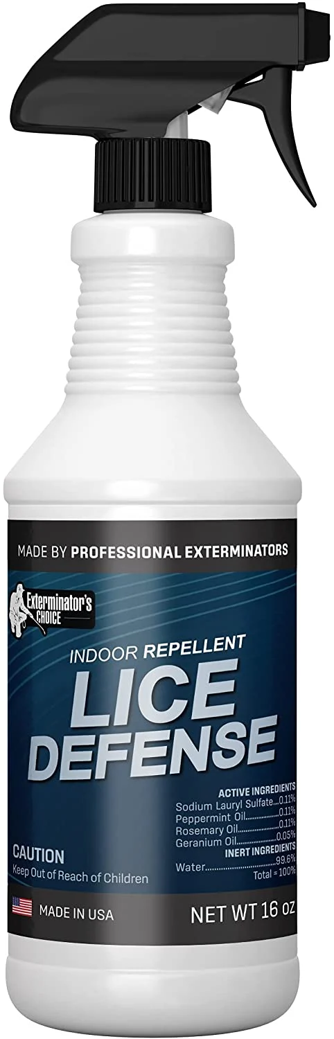 Exterminators Choice Lice Spray – 16 Ounce – Repels Lice