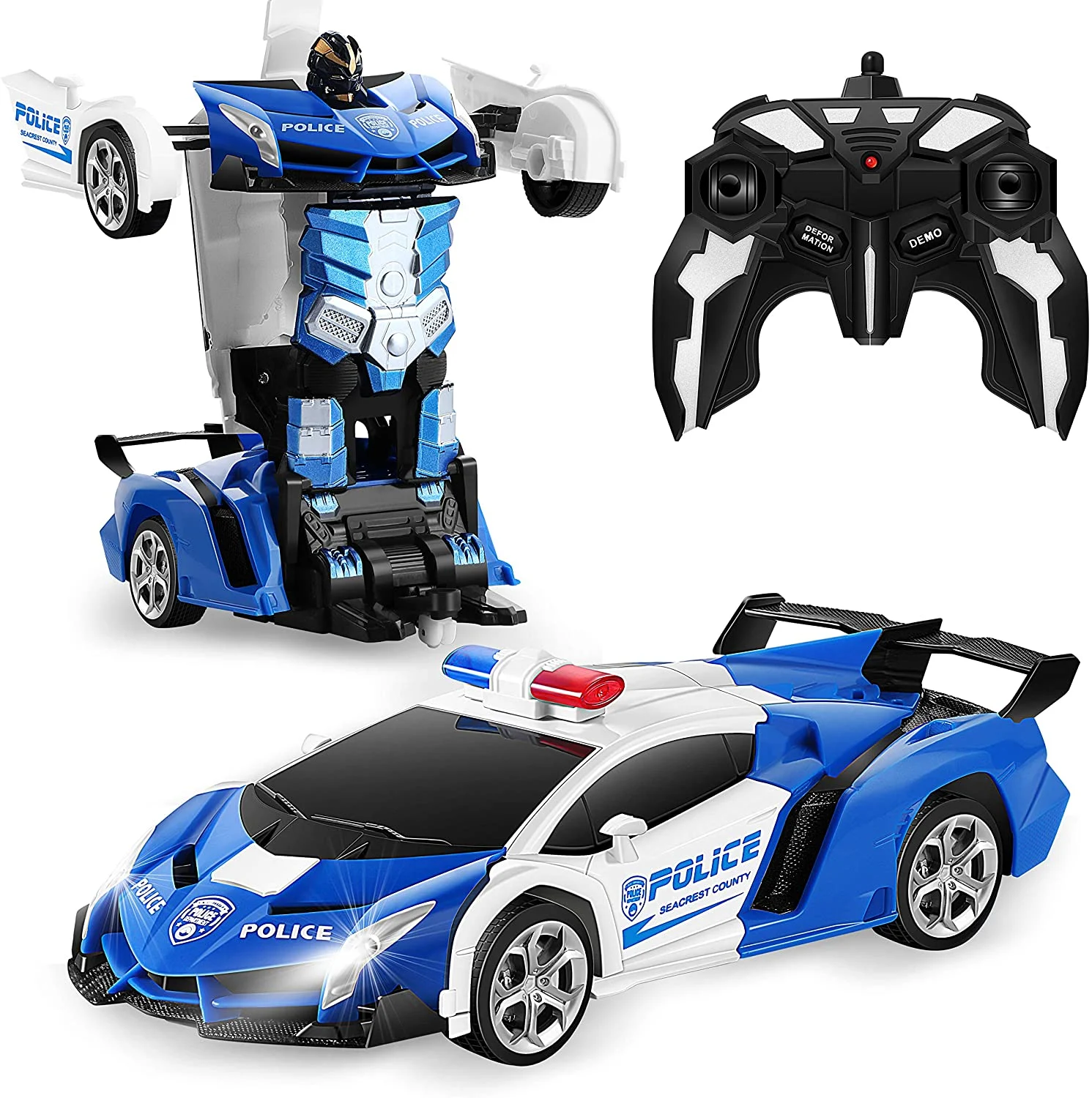 FIGROL Transform RC Car Robot, Remote Control Car Independent 2.4G Robot