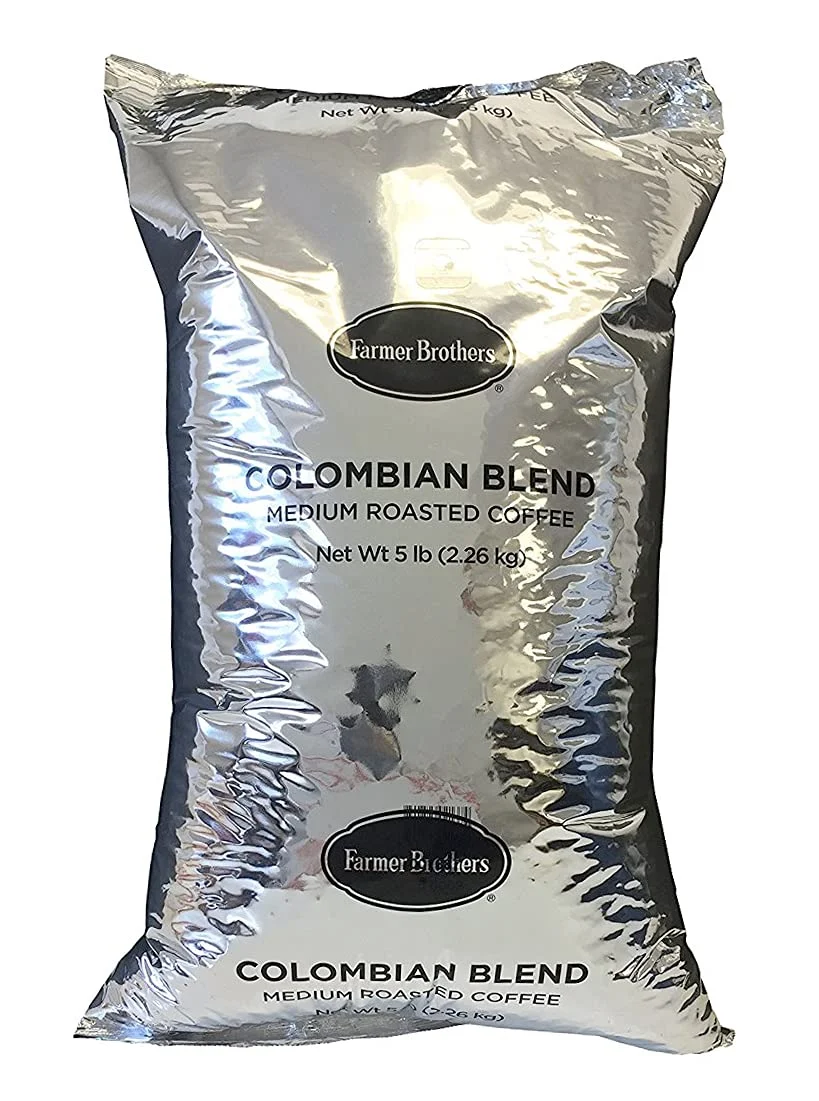 Farmer Brothers Colombian Blend Medium Roast Whole Bean Coffee (1 bag/5 lbs)