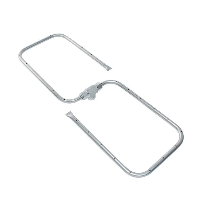 Fire By Design 30" x 8" F8RB Marine Grade Stainless Steel Figure Eight Rectangular Natural Gas Burner