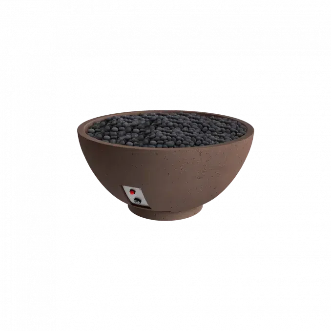Firegear Sanctuary 2 39" Chocolate Round GFRC Fire Bowl Only