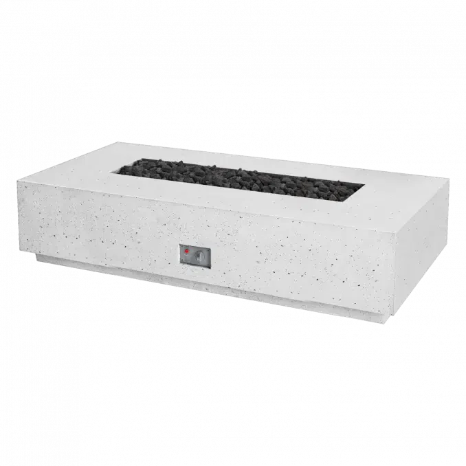 Firegear Sanctuary 76 76" Arctic Rectangular GFRC Fire Table Only