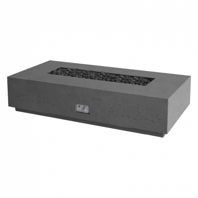 Firegear Sanctuary 76 76" Slate Rectangular GFRC Fire Table Only