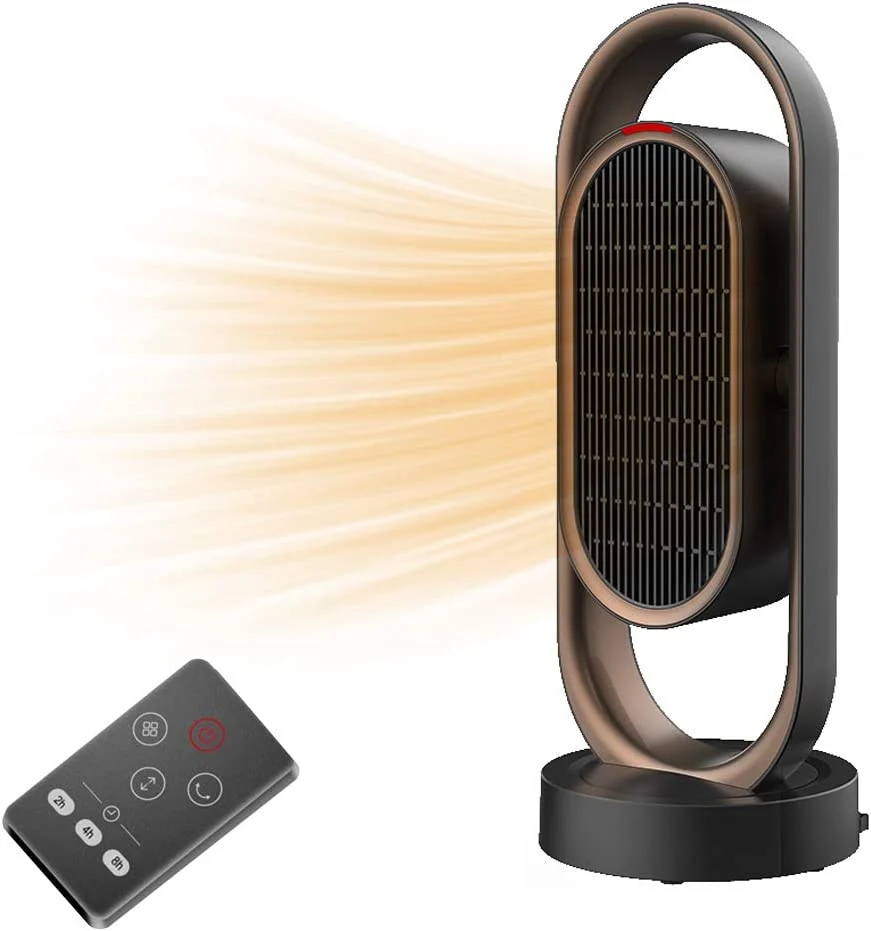 Fit Choice 1500W Oscillating Space Heater, Indoor Heater, Fast Heating Within 2s W/ PTC Heating Tech, Tower Ceramic Heater, 3 Timers & 3 Heating Temperature W/ Remote Control for Office and Home