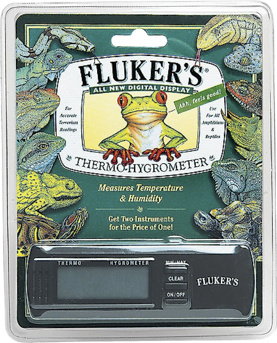 Fluker’s Digital Thermometer/Hygrometer for Reptiles