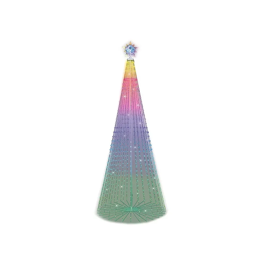 GE 12-ft RGB String Tree with Color Changing LED Lights