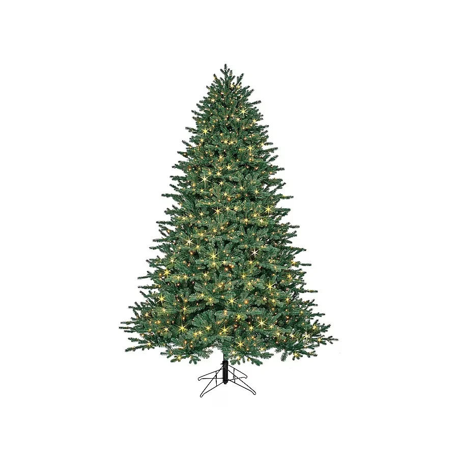 GE 7.5-ft Aspen fir Pre-lit Artificial Christmas Tree with Multicolor LED Lights