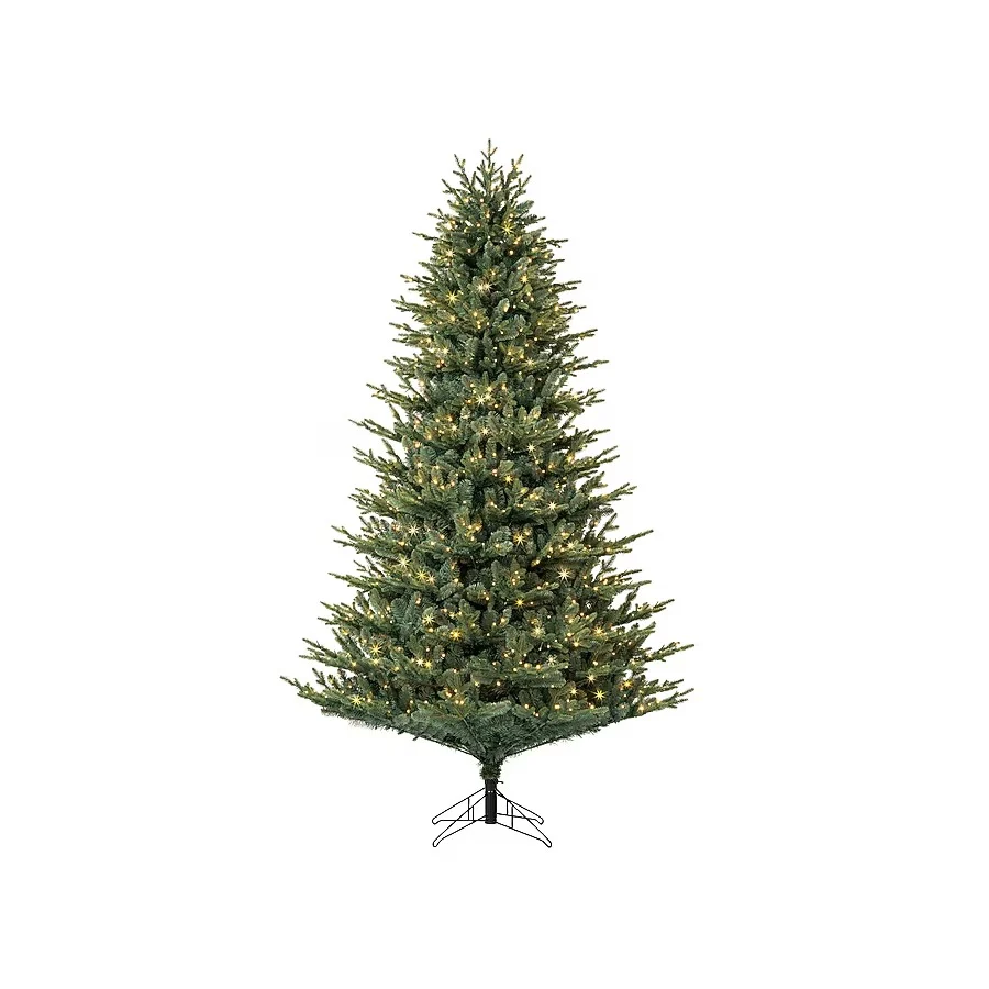 GE 7.5-ft Montana Fir Pre-lit Artificial Christmas Tree with White LED Lights