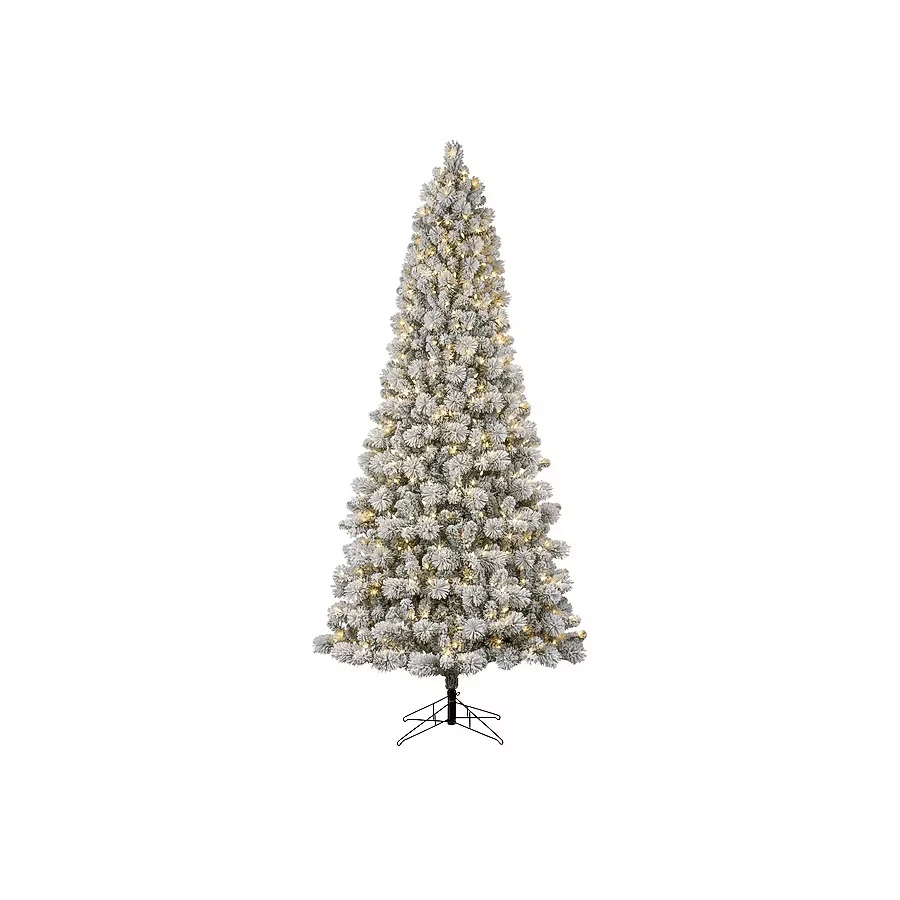GE 9-ft Laurel pine Pre-lit Artificial Christmas Tree with White LED Lights