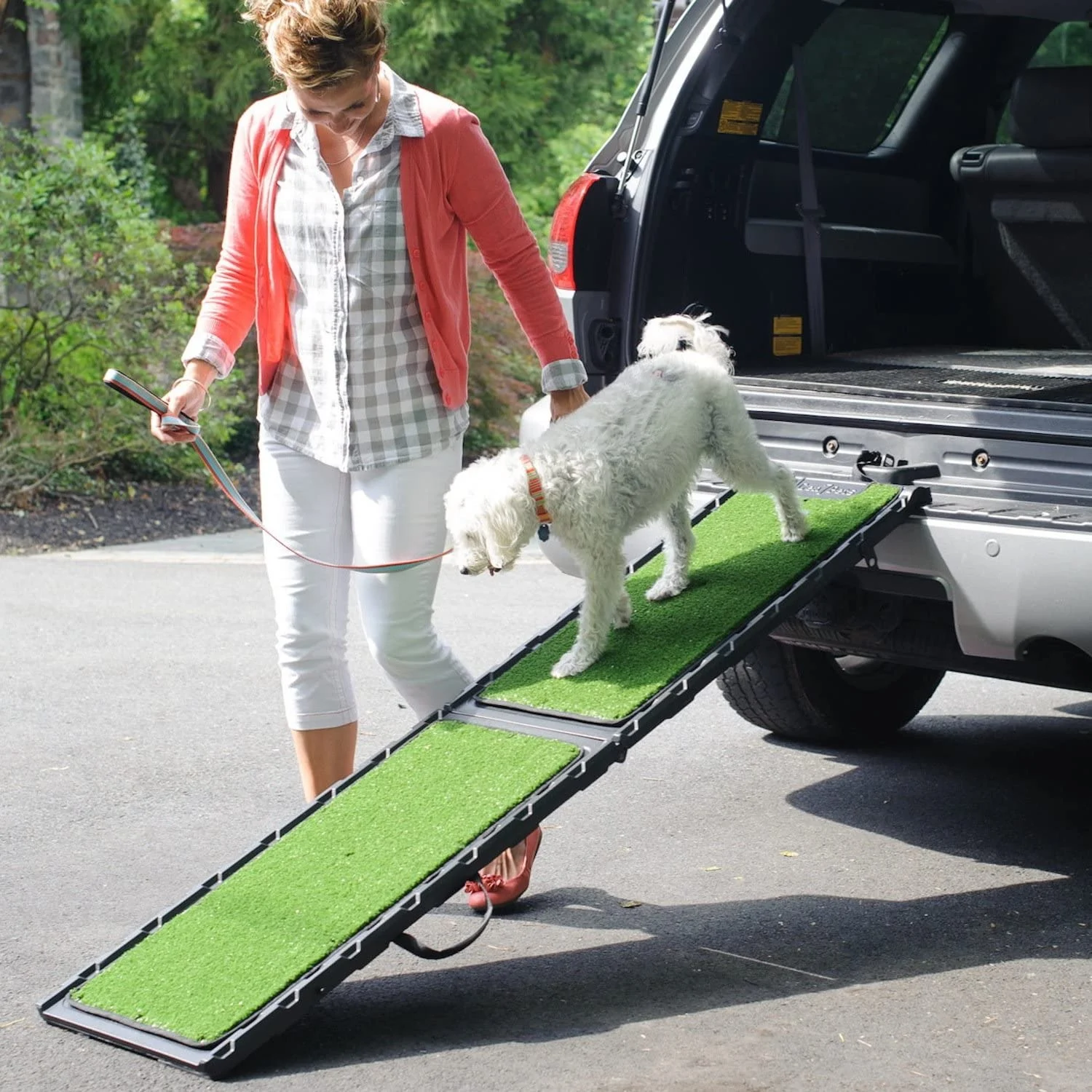Gen7Pets Natural-Step Foldable Dog Car Ramp
