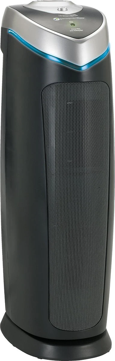 GermGuardian AC4825 22” 3-in-1 True HEPA Filter Air Purifier for Home, Full Room, UV-C Light Kills Germs, Filters Allergies, Smoke, Dust, Pet Dander, Odors, 3-Yr Wty, GermGuardian, Black