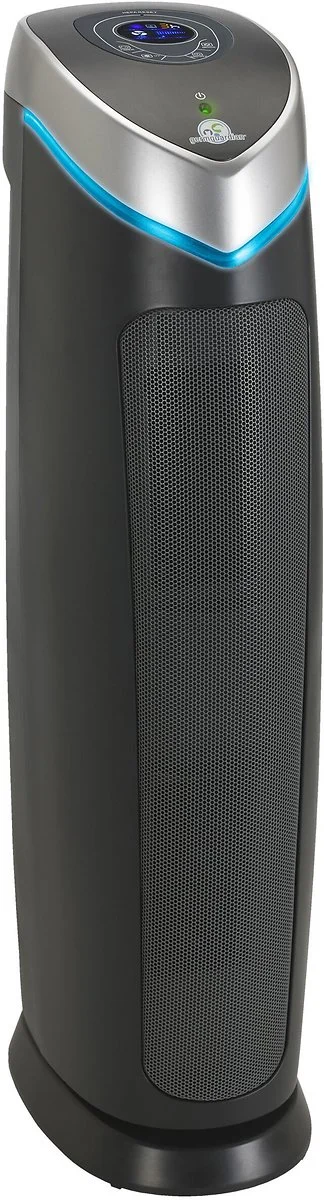 GermGuardian AC5250PT 28” 3-in-1 True HEPA Filter Air Purifier for Home and Pets, Large Rooms, UV-C Sanitizer, Filters Allergies, Smoke, Dust, Dander, & Odors, 5-Yr Wty, GermGuardian, Grey