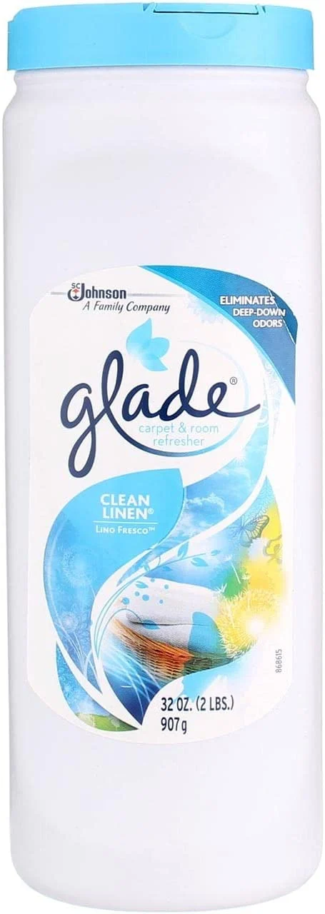 Glade Carpet & Room Deodorizer – Clean Linen, 32 Ounce, 3-Pack