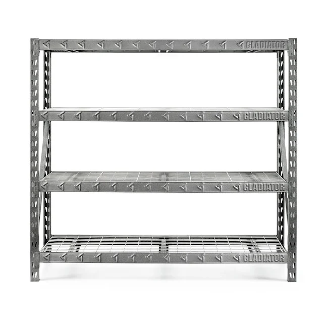 Gladiator Steel Heavy Duty 4-Tier Utility (77-in W x 24-in D x 72-in H)
