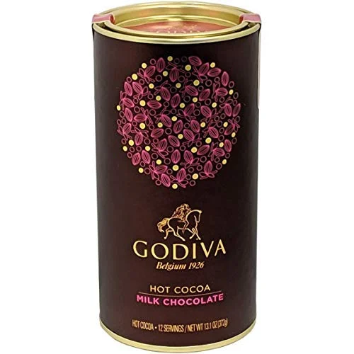 Godiva Chocolatier Hot Cocoa Powder Canister, Milk Chocolate, 13 Ounce