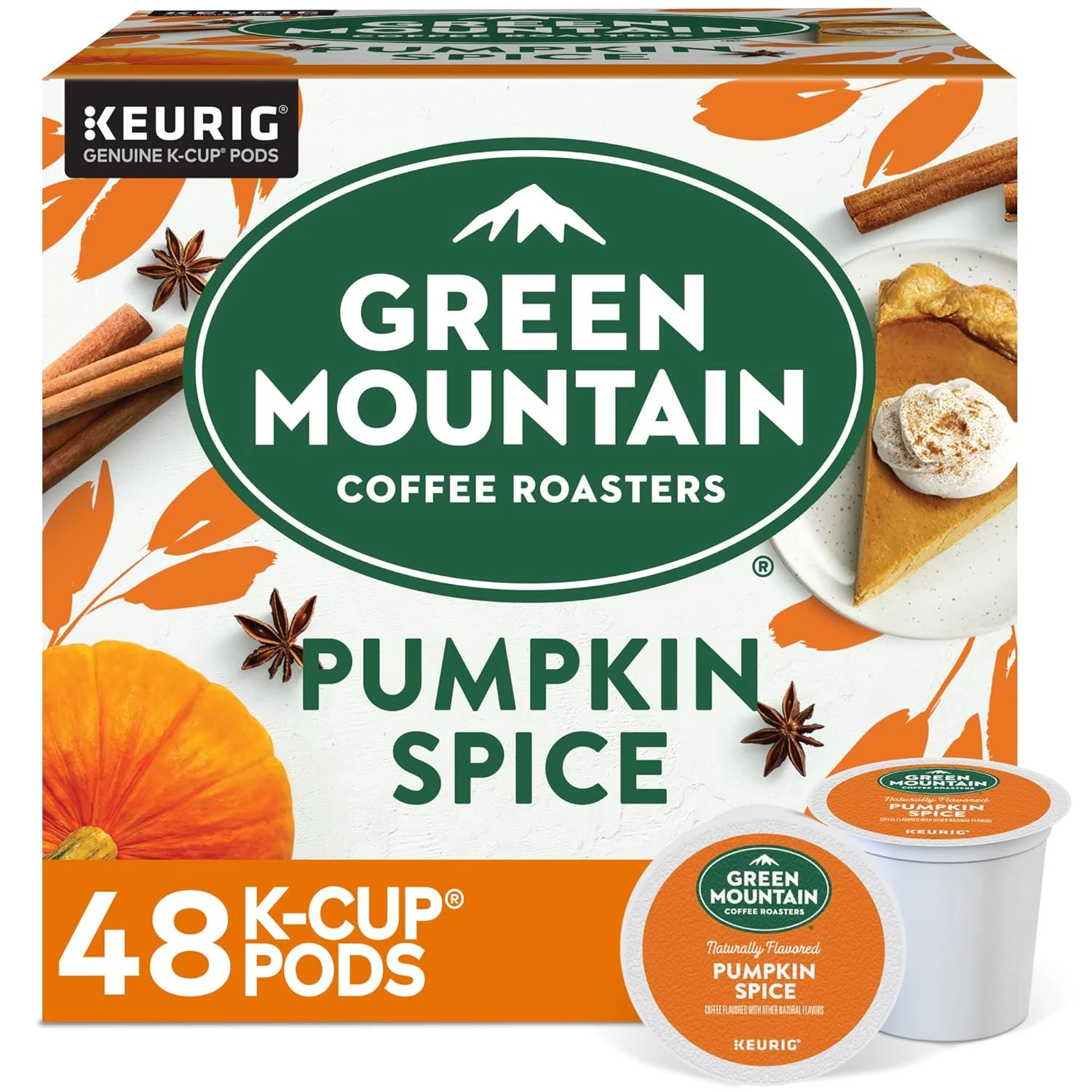 Green Mountain Coffee Pumpkin Spice Value Pack Keurig Single-Serve K-Cup Pods, 48 Count
