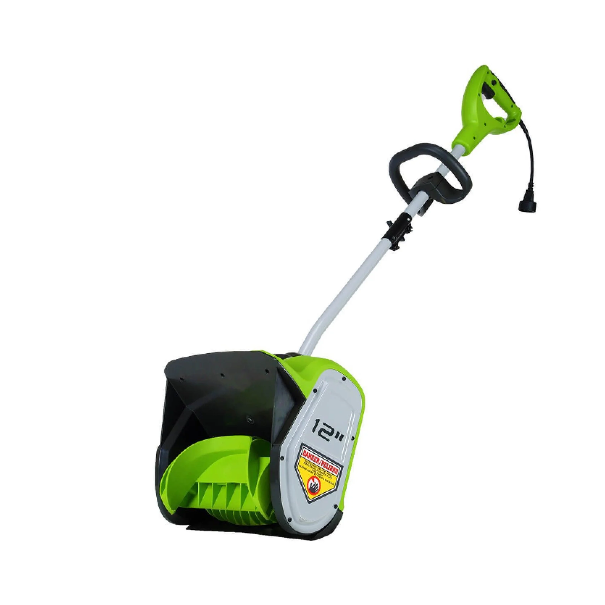 Greenworks 12″ 8 Amp Corded Electric Snow Shovel with Electric Start, 2600802