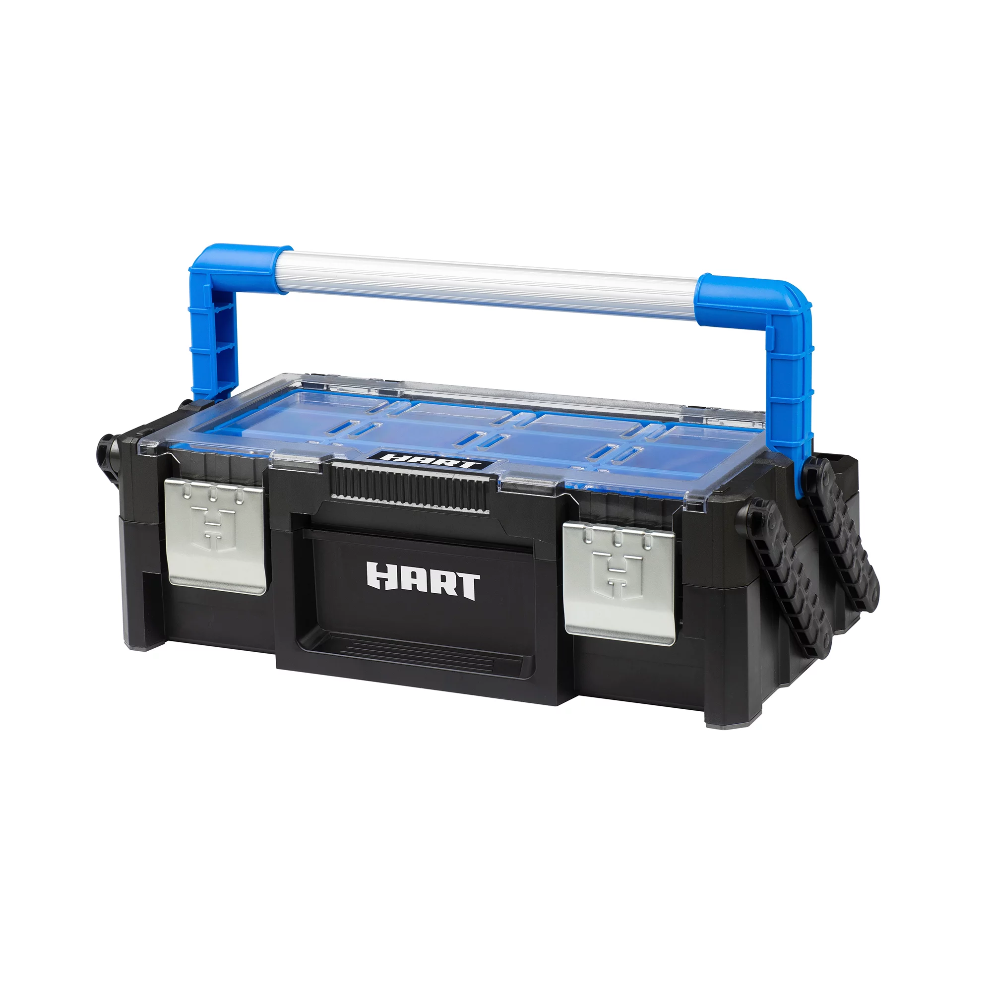 HART 246297 18″ Cantilever Organizer, Resin Tool Box for Small Tools and Parts, Tool Storage and Organizaion