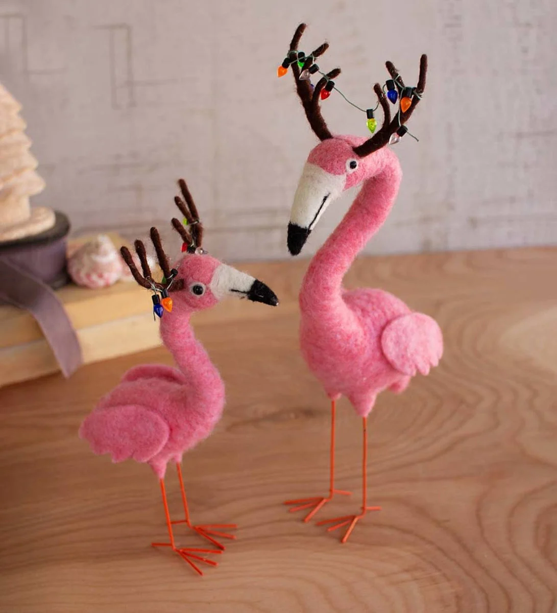 Kalalou CHB2168 Felt Flamingo Reindeer