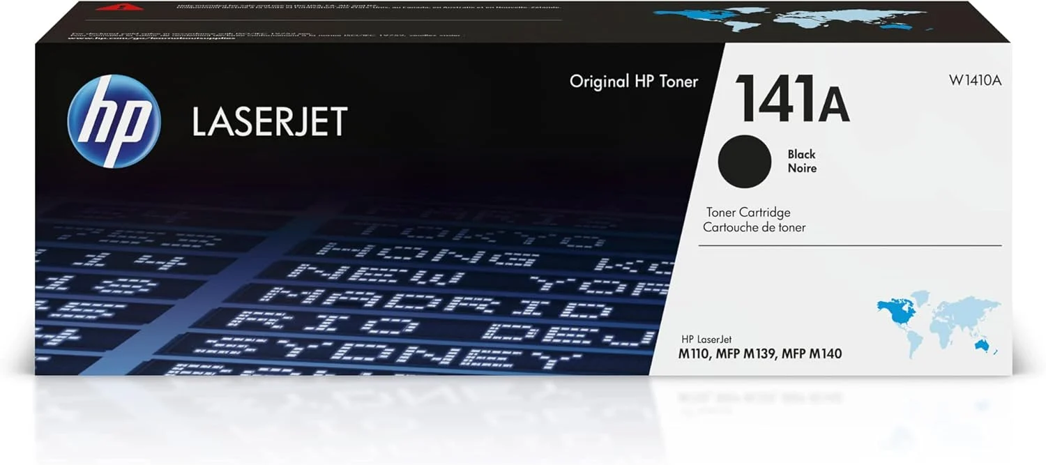 HP 141A Black Toner Cartridge for HP Printers | Works with Printer Series: LaserJet M110, LaserJet MFP M139, M140 | W1410A