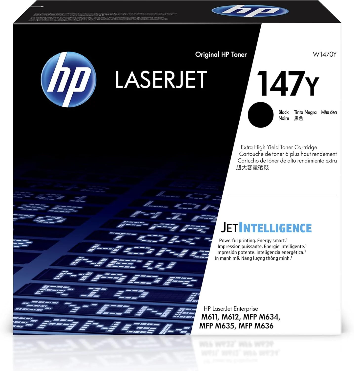 HP 147Y Black Extra High-yield Toner Cartridge for HP Printers | Works with Printer Series: LaserJet Enterprise M611, M612, MFP M634, M635, M636 | W1470Y