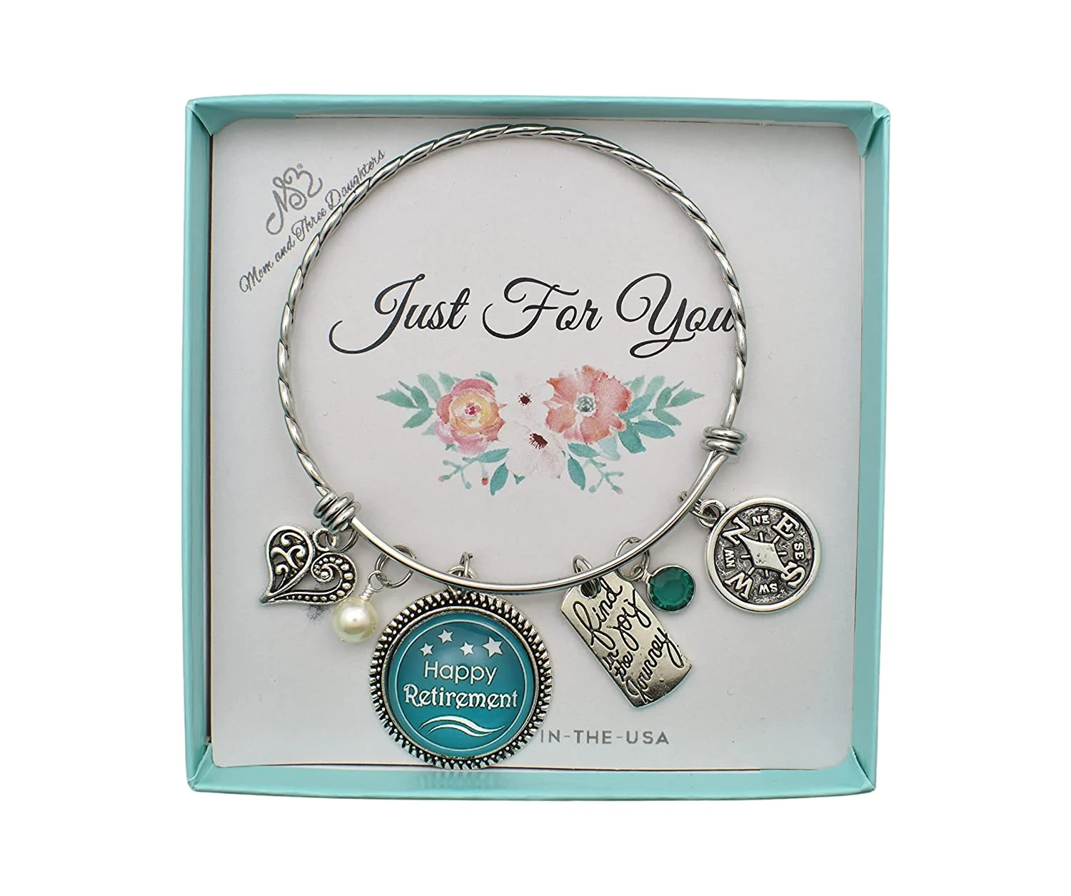 Happy Retirement Women’s Bangle Bracelet Stainless Steel