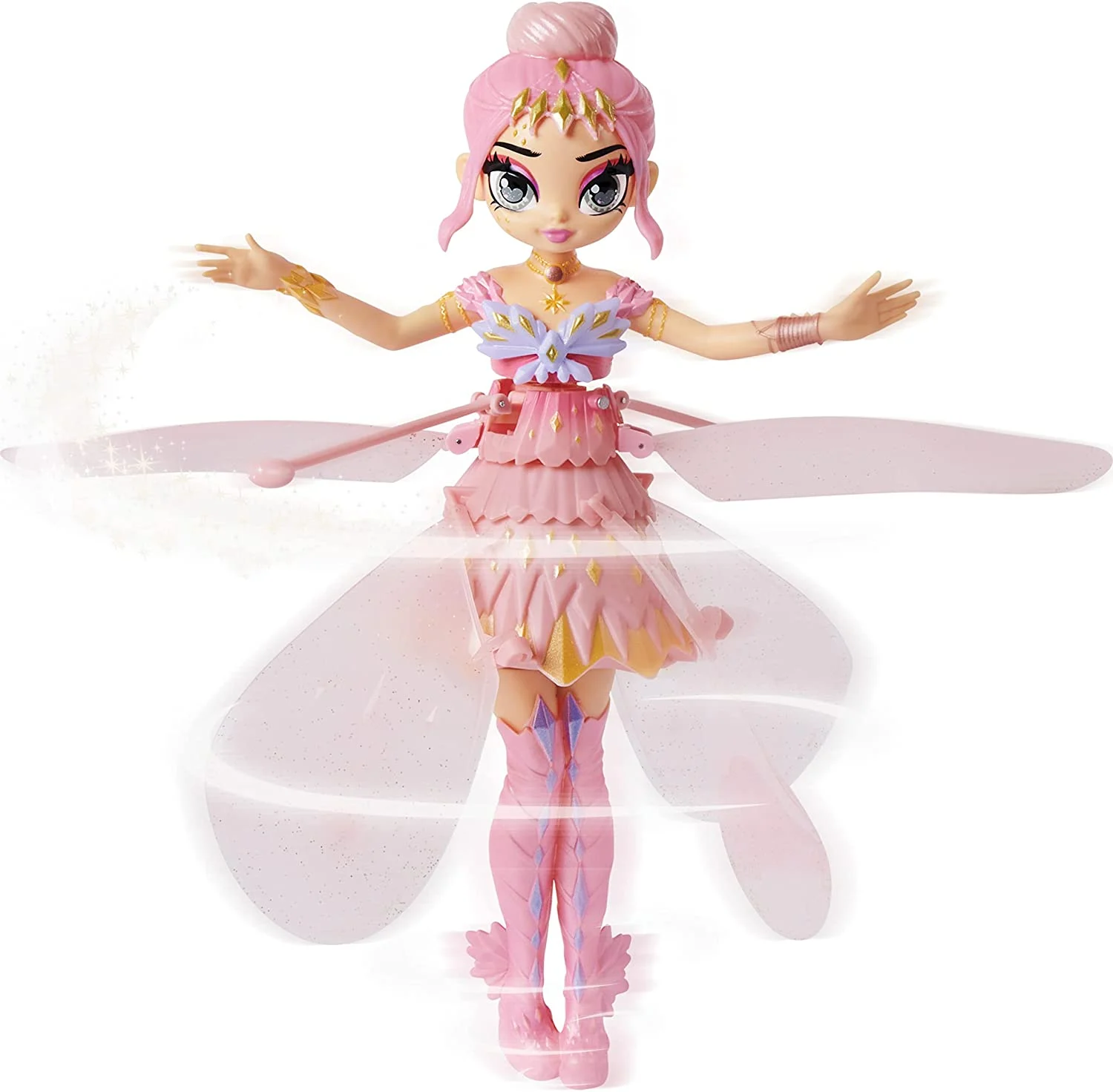 Hatchimals Pixies, Crystal Flyers Pink Magical Flying Pixie Toy