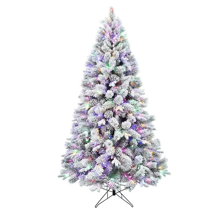 Holiday Living 6.5-ft Albany Pine Pre-lit Artificial Christmas Tree with Color Changing LED Lights