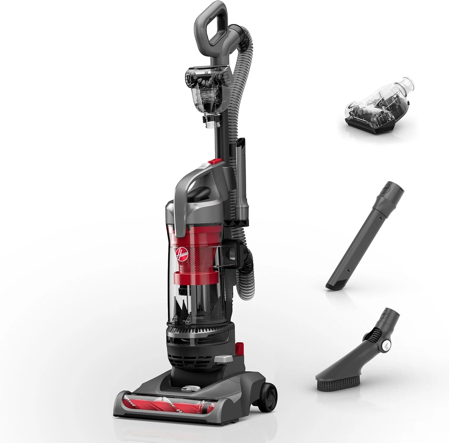 Hoover Rewind Pet Upright Bagless Vacuum Cleaner for Carpet and Hard Floors, Automatic Cord Rewind, Above Floor Cleaning Corded Vacuum Cleaners for Home Use