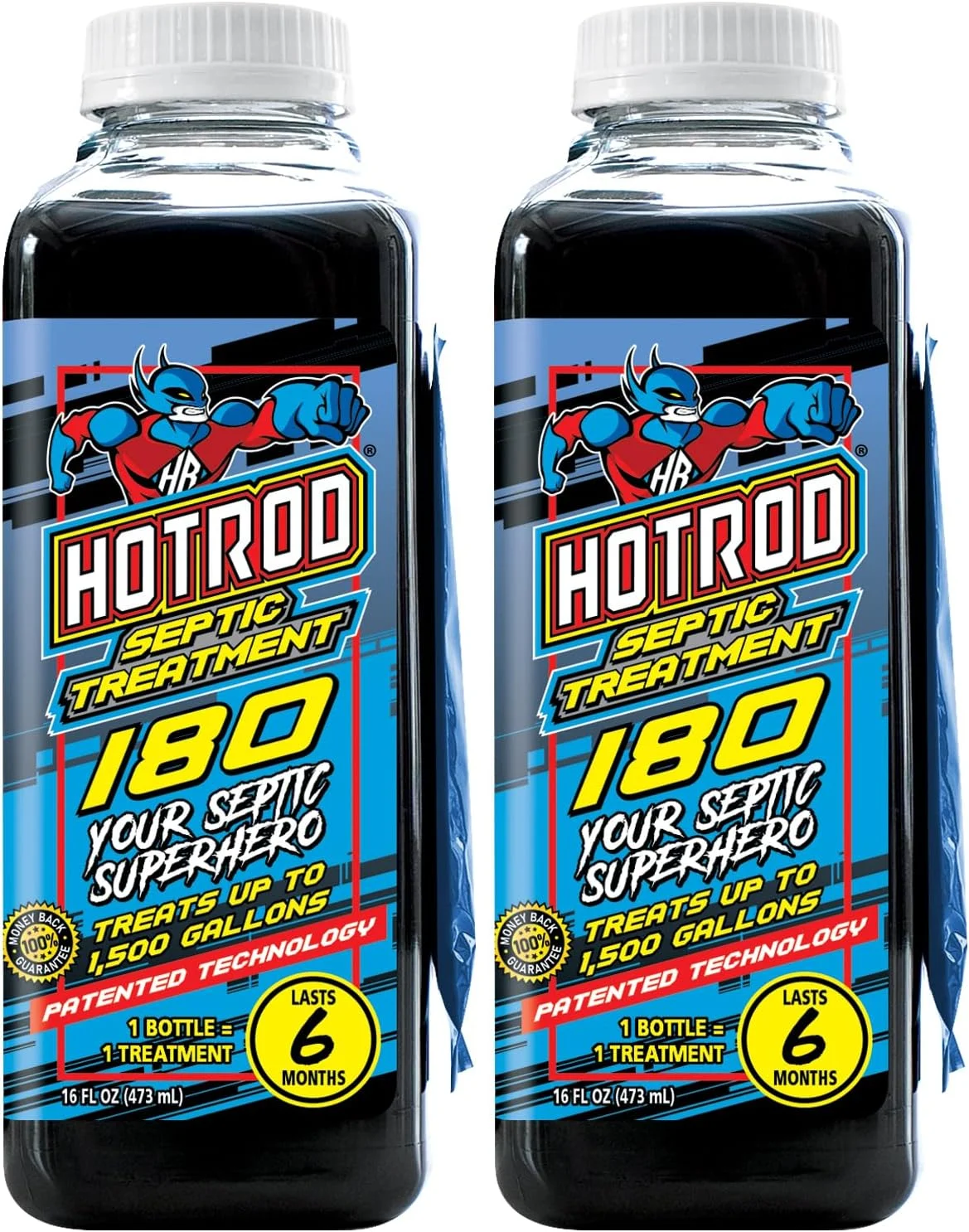 Hotrod Septic Tank Treatment – 12 Month Supply Extends System Life and Prevents Costly Repairs – Industrial Grade – Easy to Use