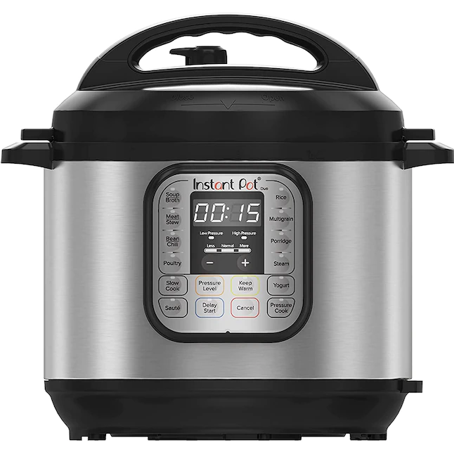 Instant Pot Duo 7-in-1 Electric Pressure Cooker, Slow Cooker, Rice Cooker, Steamer, Sauté, Yogurt Maker, Warmer & Sterilizer, Includes Free App with over 1900 Recipes, Stainless Steel, 8 Quart
