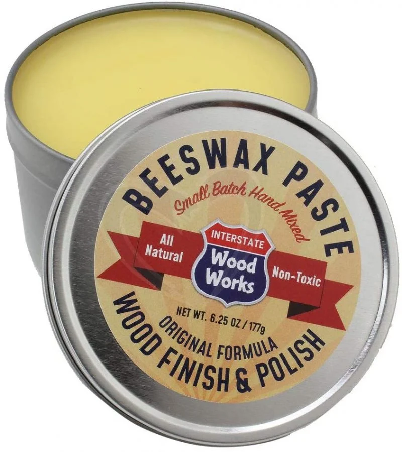 Interstate WoodWorks Beeswax Paste Wood Finish & Polish – 6.25 oz.