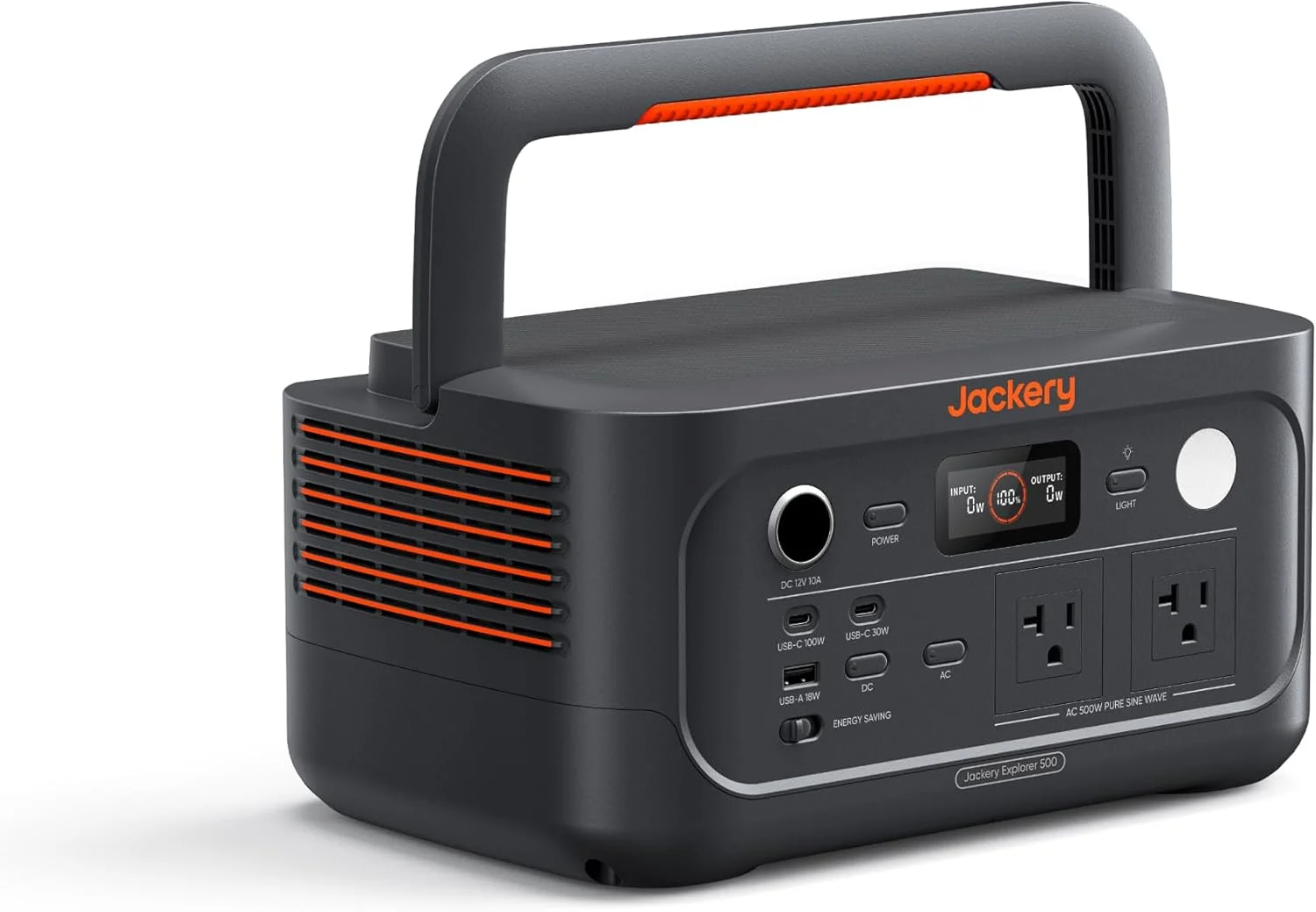 Jackery Explorer 500 v2 Portable Power Station, 512Wh LiFePO4 Battery, 500W AC/1000W Peak, Solar Generator