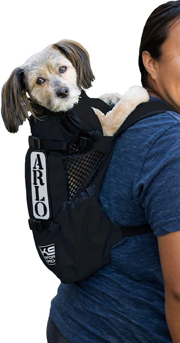 K9 Sport Sack Air 2 Forward Facing Dog Carrier Backpack, Jet Black