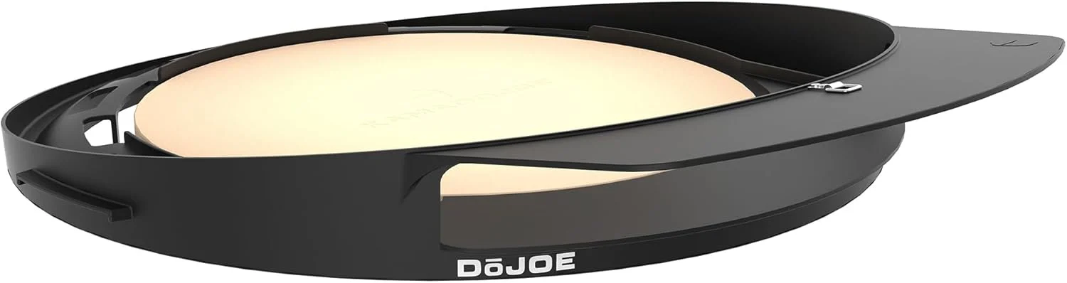 Kamado Joe DōJoe Pizza Oven Kamado Grill Accessory Insert for 18-inch Classic Joe Grills for Brick-Oven Style Food with Ceramic Stone in Black, Model KJ-DJ