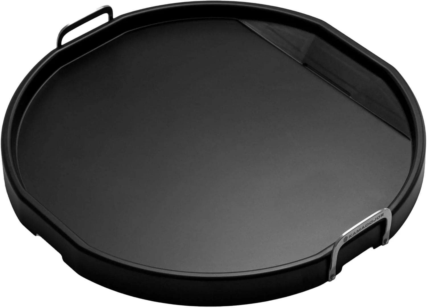 Kamado Joe Karbon Steel Pre-Seasoned Carbon Steel Non-Stick Flat-Top Griddle with Stainless Steel Handles for Classic Joe 18-inch Charcoal Grill and Smokers, Model KJ15094522