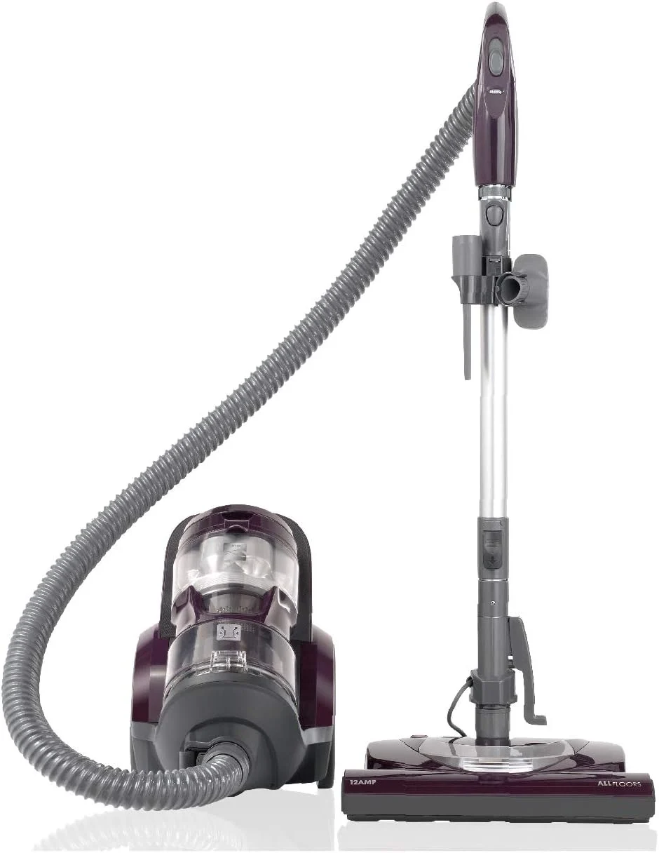Kenmore 22614 Friendly Lightweight Bagless Compact Canister Vacuum with Pet Powermate, HEPA, Extended Telescoping Wand, Retractable Cord and 2 Cleaning Tools, Eggplant