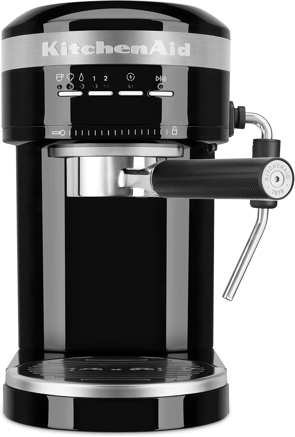 KitchenAid KES6503OB Metal Semi-Automatic Espresso Machine, Color: Onyx Black