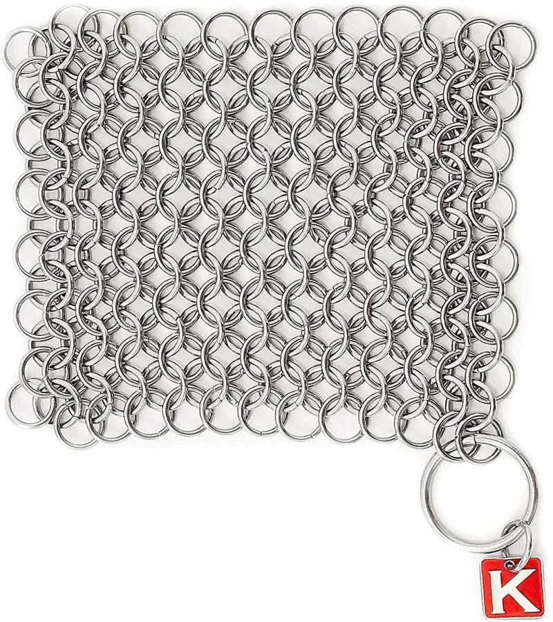 Knapp Made Original CM Scrubber 4″ Chainmail Scrubber – Cast Iron Cleaner
